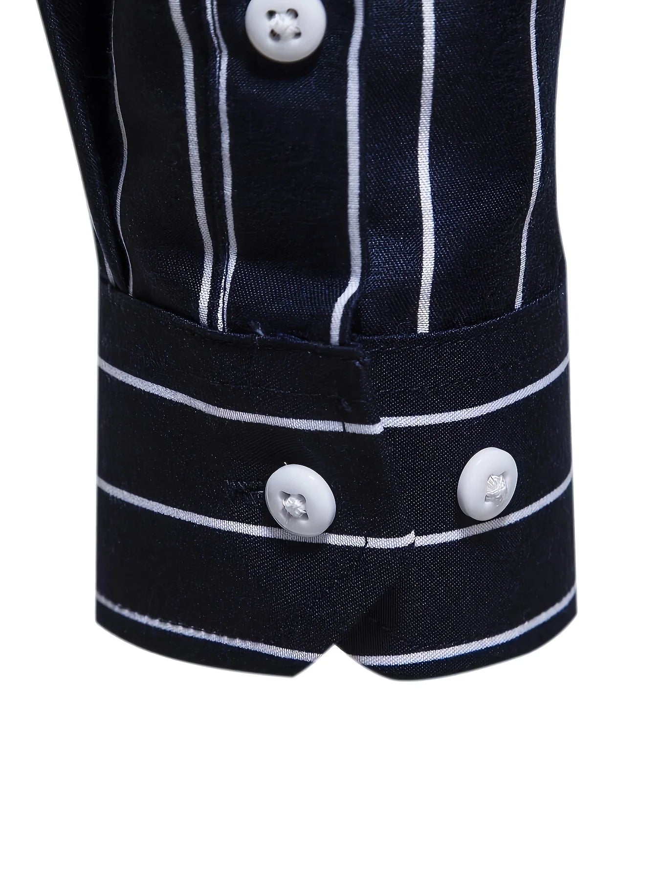 FGKKS New Men's Casual Shirt Fashion StrIped Long Sleeve Male Business Dress Shirt