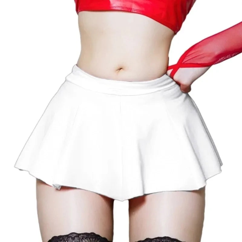 “Sexy & Stylish PU Leather Mini Skirt – Perfect Clubwear Look That Stands Out | 449B”