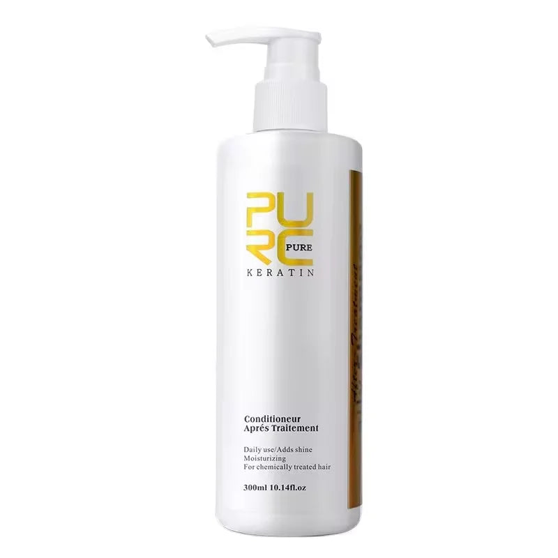 PURC Hair Purifying Shampoo Conditioner Keratin Straightening Treatment Cleaning Soft Smooth Hair Scalp Hair Care Salon Products