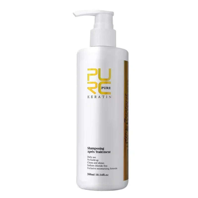 PURC Hair Purifying Shampoo Conditioner Keratin Straightening Treatment Cleaning Soft Smooth Hair Scalp Hair Care Salon Products