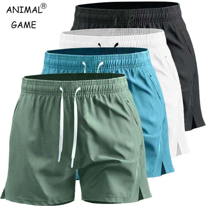 Men’s Summer Quick-Dry Sport Shorts – Lightweight Athletic Workout Shorts with Pockets for Running, Gym & Beach