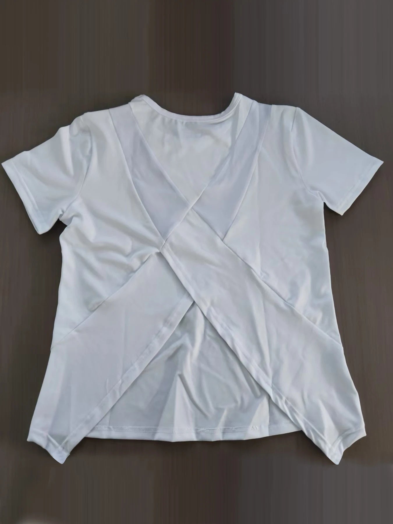 Women’s Summer Yoga & Fitness T-Shirt – Loose Fit, Breathable Mesh Back, Quick-Dry Training Top, Short Sleeve Activewear