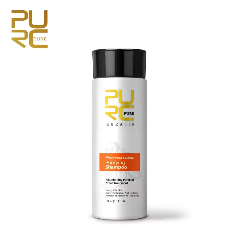 PURC Hair Purifying Shampoo Conditioner Keratin Straightening Treatment Cleaning Soft Smooth Hair Scalp Hair Care Salon Products