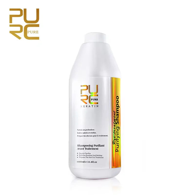 PURC Hair Purifying Shampoo Conditioner Keratin Straightening Treatment Cleaning Soft Smooth Hair Scalp Hair Care Salon Products