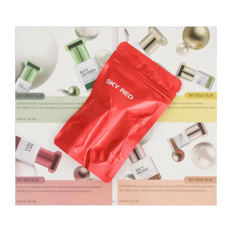 Korea Original 5ml Sky Glue Lady Black Powerful Lash Glue for Eyelash Extensions Low Irritation 1-2 Second Fast Drying Glue