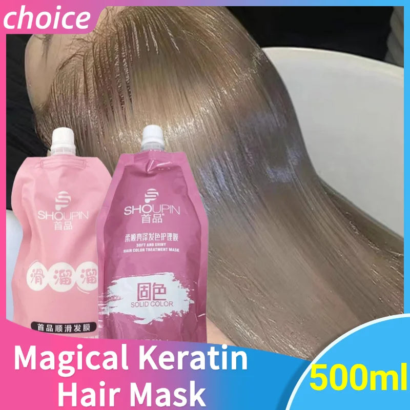 Magical Keratin Hair Mask For Maltreated Hair 5Seconds Repairing Damaged Frizzy Hairs Smoothing Nourish Straightening Hair Care