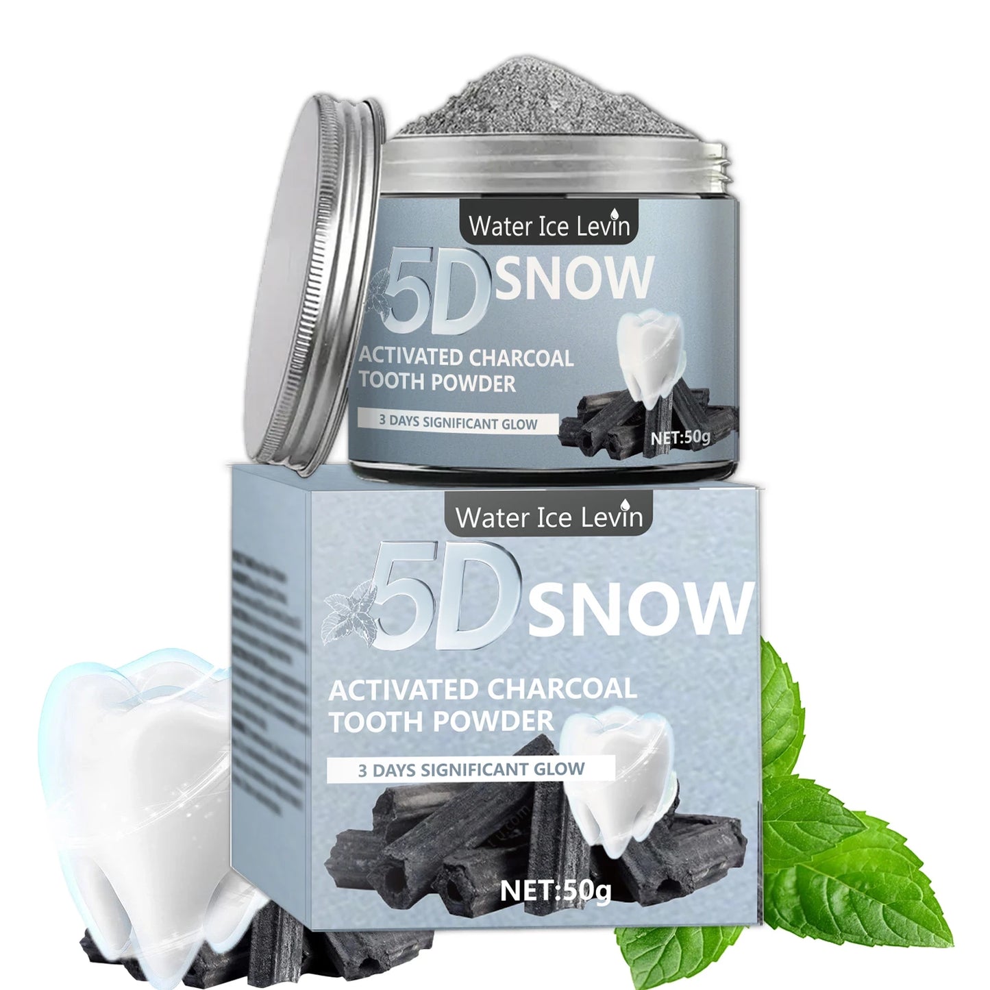 Say Goodbye to Stains, Hello to Confidence – Natural Bamboo Charcoal Teeth Whitening Powder for a Cleaner, Brighter Smile