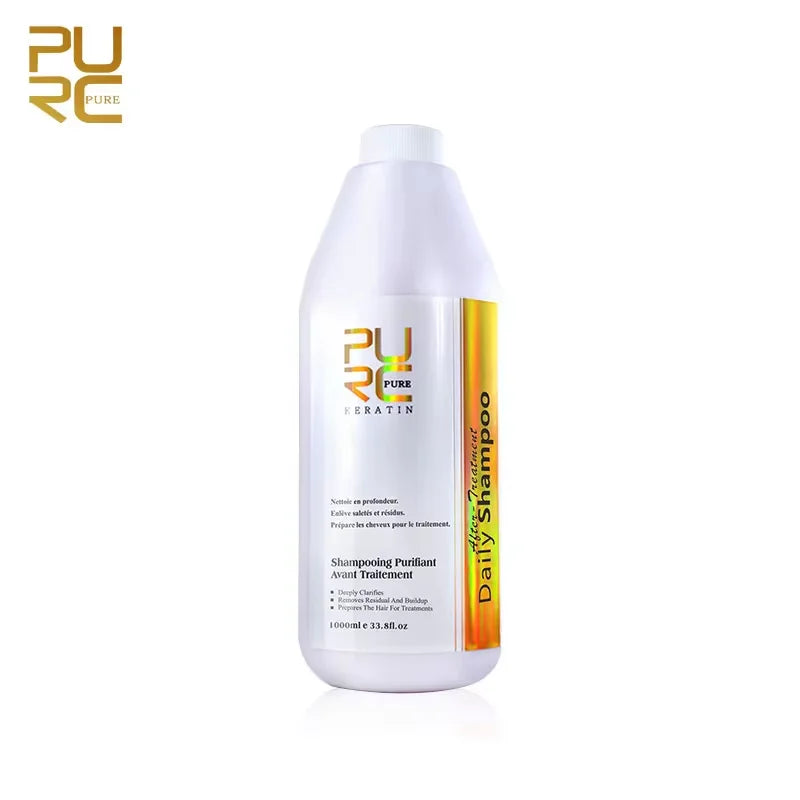 PURC Hair Purifying Shampoo Conditioner Keratin Straightening Treatment Cleaning Soft Smooth Hair Scalp Hair Care Salon Products