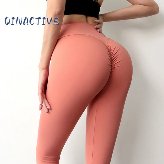 QINACTIVE Nylon Gym Yoga Pants Women Leggings For Fitness High Waist Long Pants Women Hip Push UP Tights Women