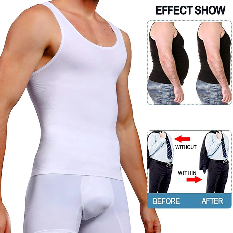 Men’s Slimming Shapewear Vest – Compression Shirt for Abs & Abdomen Control