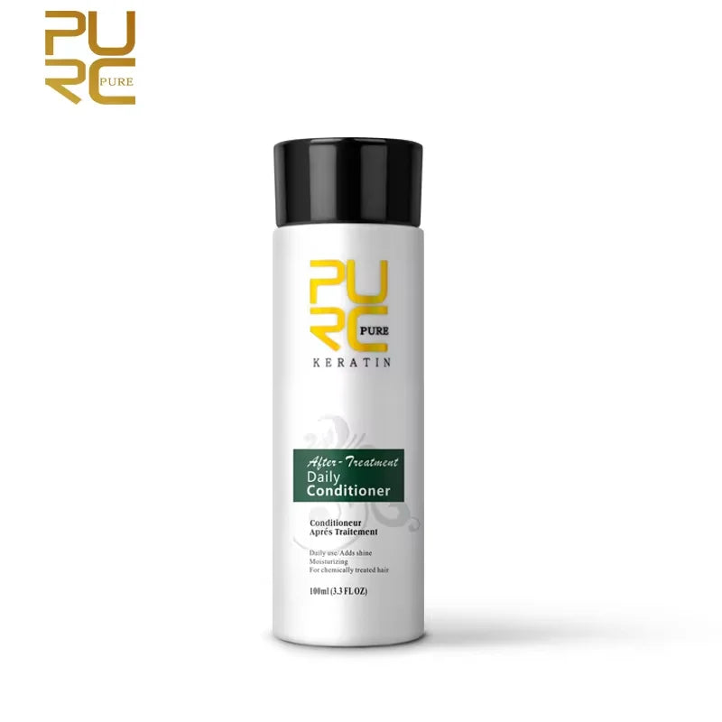 PURC Hair Purifying Shampoo Conditioner Keratin Straightening Treatment Cleaning Soft Smooth Hair Scalp Hair Care Salon Products