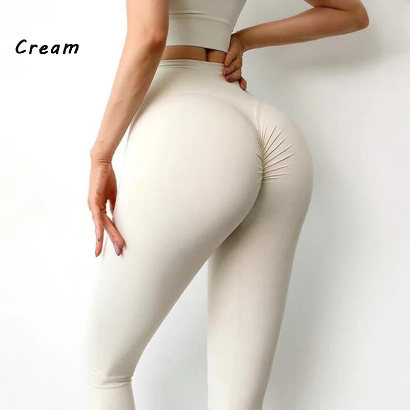 QINACTIVE Nylon Gym Yoga Pants Women Leggings For Fitness High Waist Long Pants Women Hip Push UP Tights Women