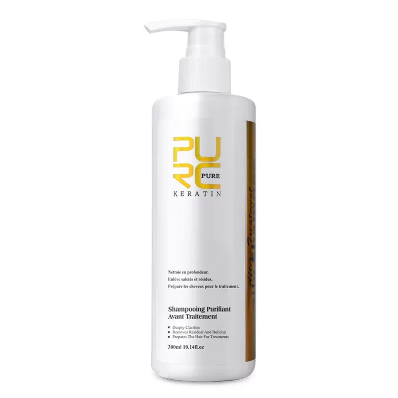 PURC Hair Purifying Shampoo Conditioner Keratin Straightening Treatment Cleaning Soft Smooth Hair Scalp Hair Care Salon Products